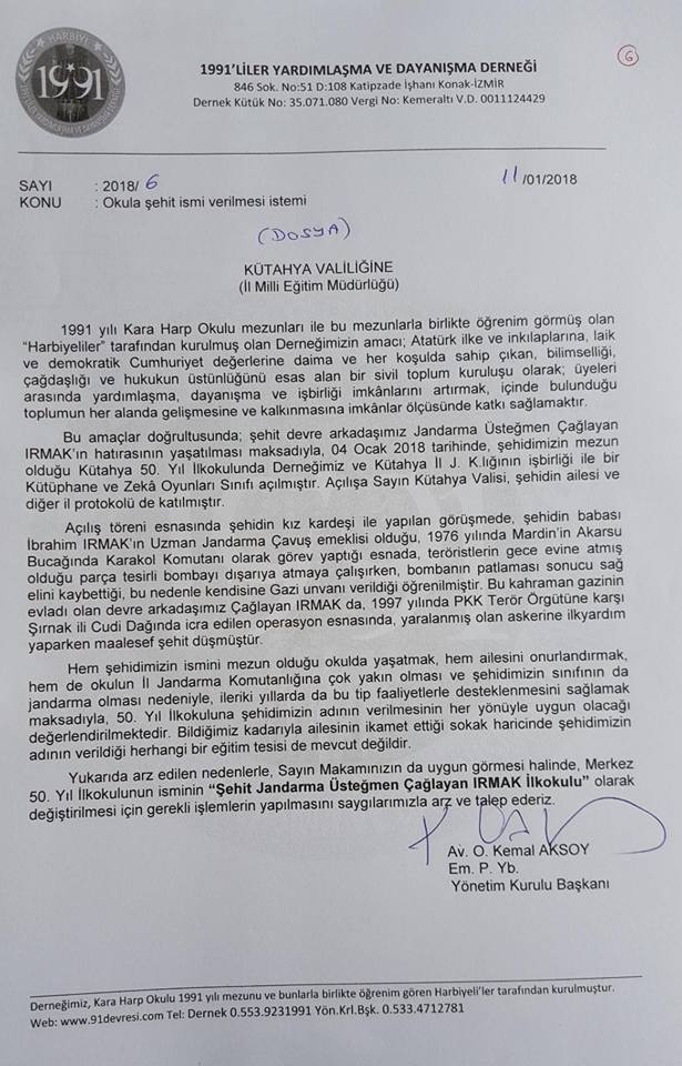 45-  Şehit Çağlayan Irmak faaliyeti (17.04.2018